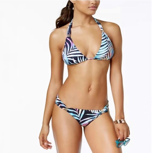 Bar lll Tie-Dyed Halter Bikini Top - Picture 7 of 7